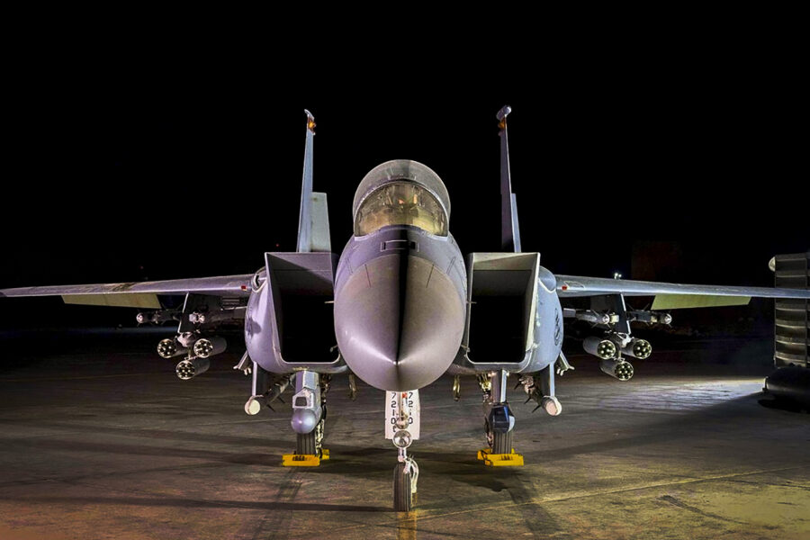 How the Air Force Rigged F-15s in the Middle East with Drone-Busting Rockets in a Week